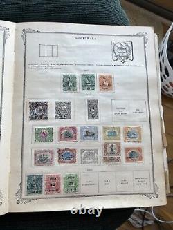 Album de timbres internationaux Scotts illustré et gravé 1901-1912, plus de 1700 timbres