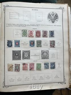 Album de timbres internationaux Scotts illustré et gravé 1901-1912, plus de 1700 timbres