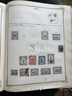 Album de timbres internationaux Scotts illustré et gravé 1901-1912, plus de 1700 timbres