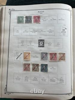 Album de timbres internationaux Scotts illustré et gravé 1901-1912, plus de 1700 timbres