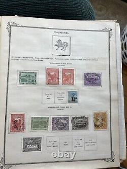 Album de timbres internationaux Scotts illustré et gravé 1901-1912, plus de 1700 timbres