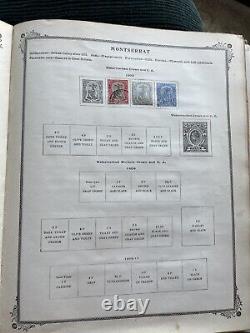 Album de timbres internationaux Scotts illustré et gravé 1901-1912, plus de 1700 timbres