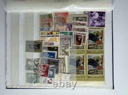 Album de timbres mondial : Animaux, Religion et Figures Historiques, Lot de succession