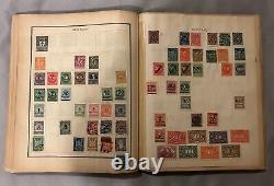 Album de timbres-poste MODERN vintage de 1935 Plus de 3000 timbres du monde entier antérieurs aux années 1960