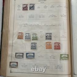 Album de timbres-poste Scott International Junior 1930 avec collection de timbres vintage