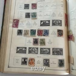 Album de timbres-poste Scott International Junior 1930 avec collection de timbres vintage Album de timbres-poste Scott International Junior 1930 avec collection de timbres vintage