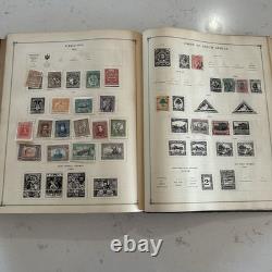 Album de timbres-poste Scott International Junior 1930 avec collection de timbres vintage