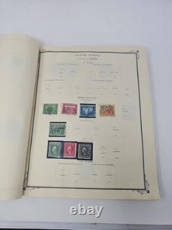 Album de timbres poste américain avec timbres 1847-1952 Lincoln Washington