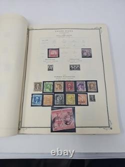 Album de timbres poste américain avec timbres 1847-1952 Lincoln Washington