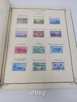 Album de timbres poste américain avec timbres 1847-1952 Lincoln Washington