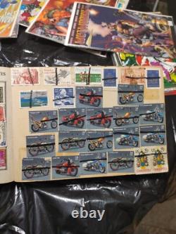 Album de timbres-poste du monde/États-Unis et étrangers, ancien et en bon état