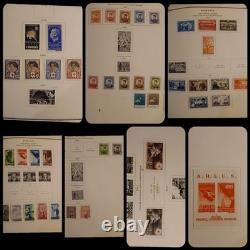Album de timbres roumains 1862-1957, timbres MH, collection précieuse