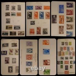 Album de timbres roumains 1862-1957, timbres MH, collection précieuse
