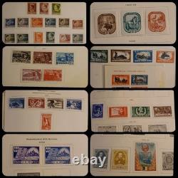 Album de timbres roumains 1862-1957, timbres MH, collection précieuse