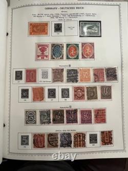 Album de timbres spécialisés Minkus Allemagne et Colonies, 1848-1977, + 2100 timbres