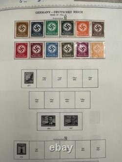 Album de timbres spécialisés Minkus Allemagne et Colonies, 1848-1977, + 2100 timbres
