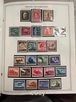 Album de timbres spécialisés Minkus Allemagne et Colonies, 1848-1977, + 2100 timbres