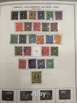 Album de timbres spécialisés Minkus Allemagne et Colonies, 1848-1977, + 2100 timbres