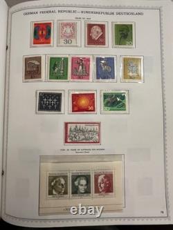 Album de timbres spécialisés Minkus Allemagne et Colonies, 1848-1977, + 2100 timbres