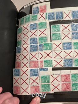 Album de timbres spécialisés Minkus Allemagne et Colonies, 1848-1977, + 2100 timbres