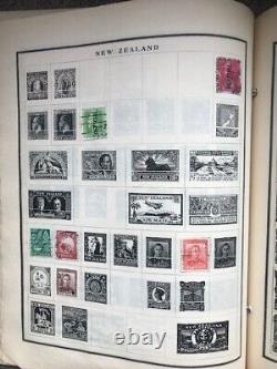 Album de timbres vintage - Collection/États-Unis et étrangers de la fin du XIXe siècle à nos jours (Album des années 30)
