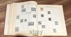 Album de timbres vintage Paragon Collection mondiale Allemagne Italie Grèce + plus