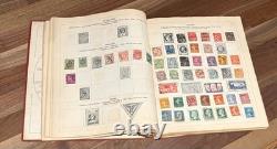 Album de timbres vintage Paragon Collection mondiale Allemagne Italie Grèce + plus