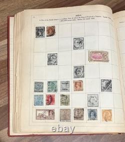 Album de timbres vintage Paragon Collection mondiale Allemagne Italie Grèce + plus