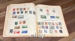 Album de timbres vintage Paragon Collection mondiale Allemagne Italie Grèce + plus