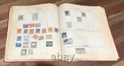 Album de timbres vintage Paragon Collection mondiale Allemagne Italie Grèce + plus