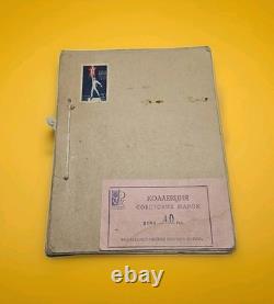 Album de timbres vintage URSS KOGIZ années 1930 Collection Union Soviétique 11 pages