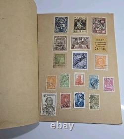 Album de timbres vintage URSS KOGIZ années 1930 Collection Union Soviétique 11 pages