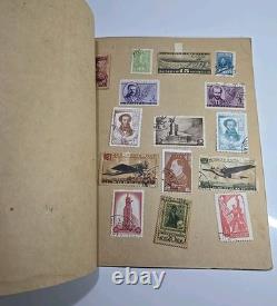 Album de timbres vintage URSS KOGIZ années 1930 Collection Union Soviétique 11 pages