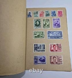 Album de timbres vintage URSS KOGIZ années 1930 Collection Union Soviétique 11 pages
