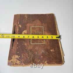 Album de timbres vintage du monde entier, livre de scrapbooking, collection d’éphémères, époque de la Seconde Guerre mondiale