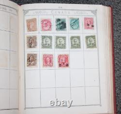 Album de timbres vintage rouge Lincoln