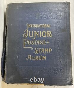 Album international de timbres-poste junior des années 1920-1930, des centaines de timbres, lire la description