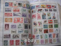 Album mondial de timbres H. E. Harris Senior Statesman 1979 avec des milliers de timbres