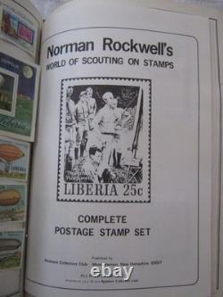 Album mondial de timbres H. E. Harris Senior Statesman 1979 avec des milliers de timbres