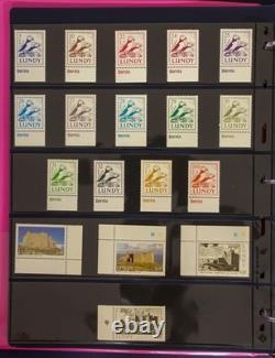 Album spécialisé pour une collection complète des timbres de la poste locale de l’île de Lundy ZAYIX