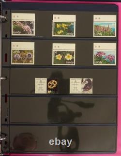 Album spécialisé pour une collection complète des timbres de la poste locale de l’île de Lundy ZAYIX