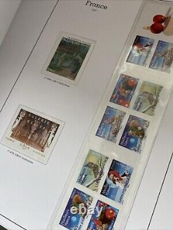 Album timbres nouvelle collection cuir rouge Yves et Tellier 2004/2005/2006 France