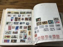 Album vintage de timbres du monde pour voyageur ! AVEC TIMBRES