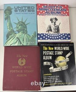 Albums et singles de collection de timbres - Utilisés et non utilisés