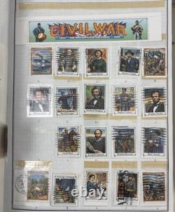 Albums et singles de collection de timbres - Utilisés et non utilisés