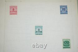 Allemagne 1868-1941 Collection de plus de 650 timbres neufs et oblitérés conservés dans un album