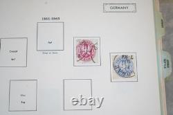 Allemagne 1868-1941 Collection de plus de 650 timbres neufs et oblitérés conservés dans un album