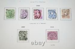 Allemagne 1868-1941 Collection de plus de 650 timbres neufs et oblitérés conservés dans un album