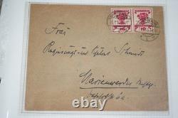 Allemagne 1920-1923 Collection spécialisée de 74 enveloppes d’inflation dans un album
