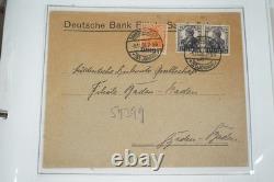 Allemagne 1920-1923 Collection spécialisée de 74 enveloppes d’inflation dans un album